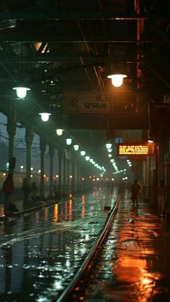 How Bengaluru Railway Station Looks During Heavy Rain - AI Photos