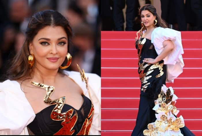 Cannes 2024: Aishwarya Rai Bachchan's First Look in Black Gown with Golden Flowers Seems Like an Extension of Met Gala's Garden of Time - Yay or Nay?