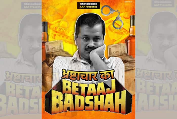 Delhi BJP Releases Poster Against Arvind Kejriwal; Calls Delhi CM 'Bhrastachar Ka Betaaj Badshah'