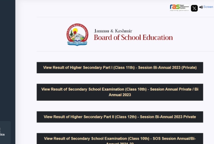 JKBOSE Class 10, 12 Result Soon at jkbose.nic.in; How to Check