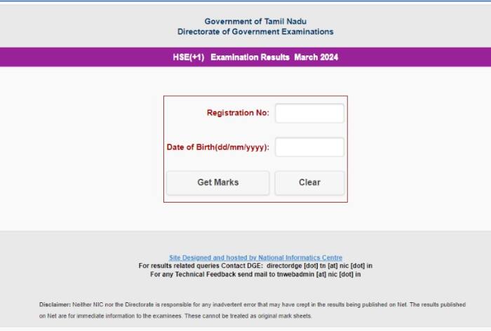 Tamil Nadu TN HSE +1 Results 2024 Toppers List: Tamil Nadu 11th Result, Toppers Name, Pass Percentage