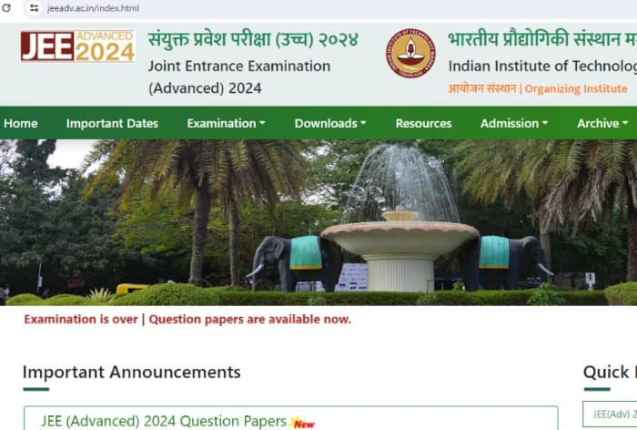 JEE Advanced 2024 Result in 11 Days; Provisional Answer Key on June 2