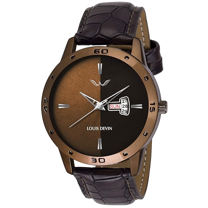 LOUIS DEVIN Leather Strap Wrist Watch at Rs. 299