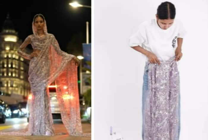 Nancy Tyagi's self-made dress at Cannes 2024