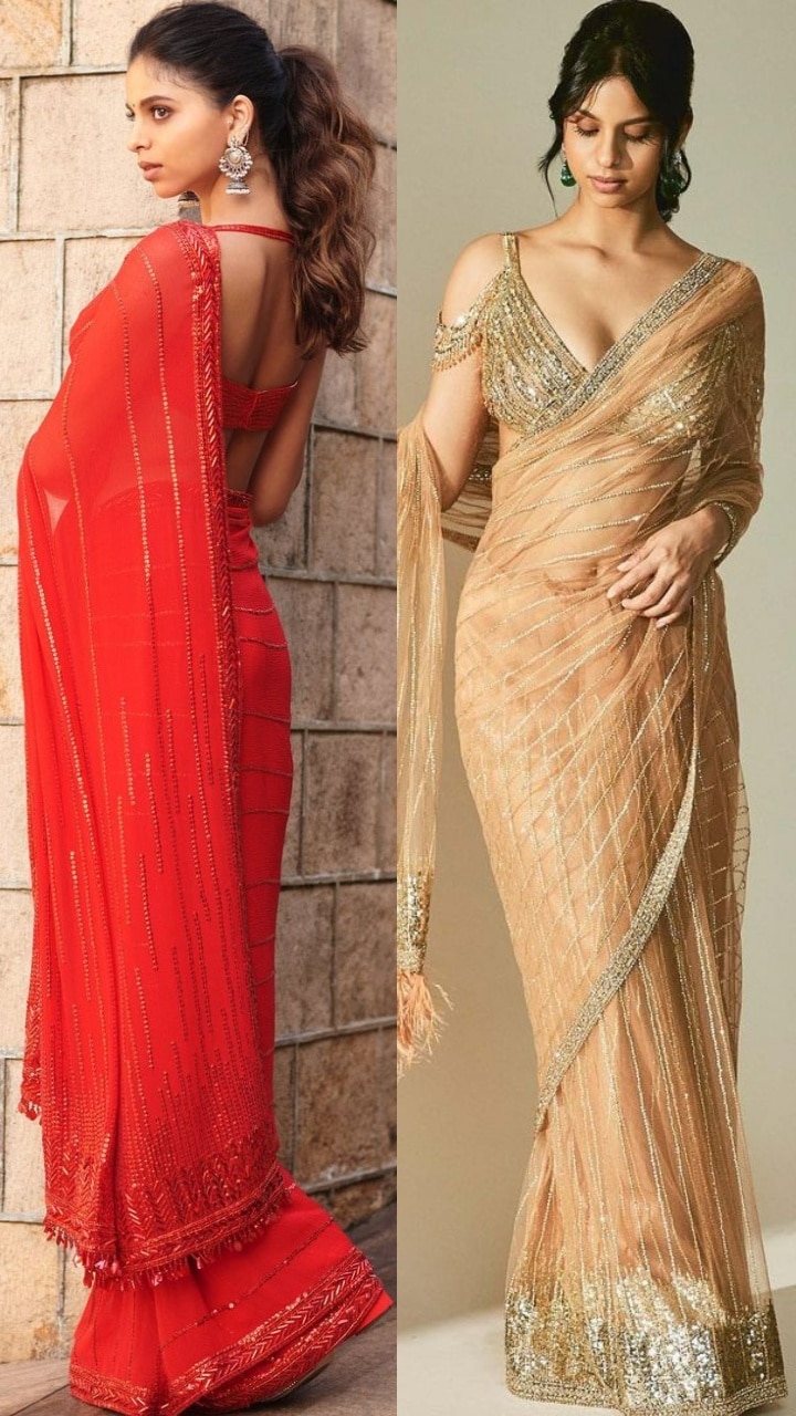 Suhana Khan's 8 Designer And Expensive Sarees From Her Collection