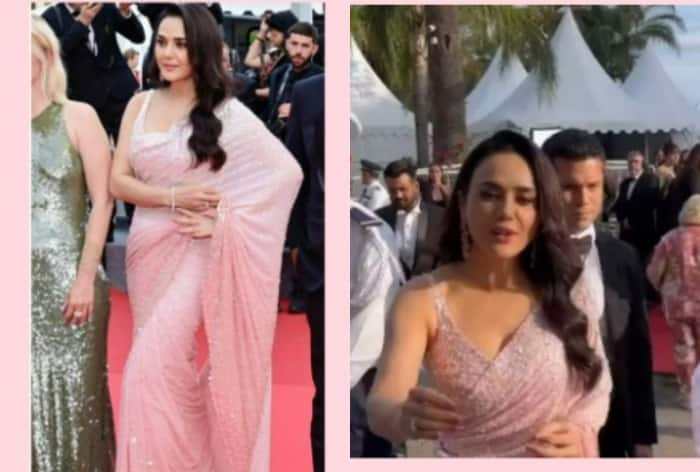 Preity Zinta's Second Look at Cannes is Draped in Six-Yards of Sparkly Ethnic Elegant Saree And It Is Worth Only THIS Much