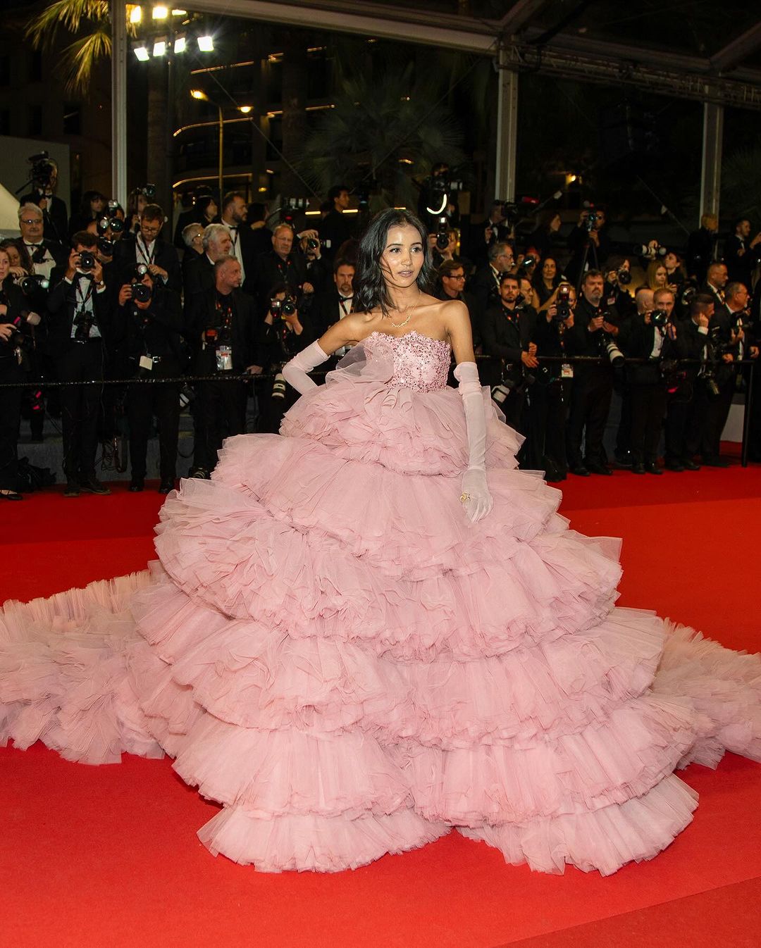 A Cannes 2024 Story! Meet Nancy Tyagi, The Girl Who Walked in a  Self-Stitched Ruffle Gown and Netizens Cannot Stop Lauding - Check Reactions