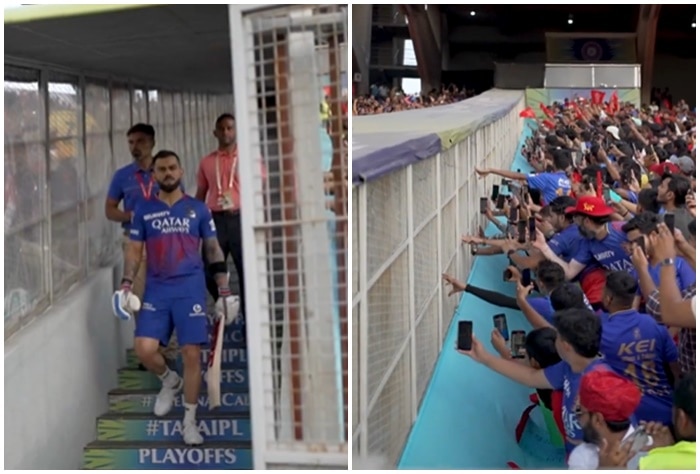 Narendra Modi Stadium in Ahmedabad Goes ‘Kohli-Kohli’ as Virat Steps in to Take on RR in IPL 2024 Eliminator | WATCH