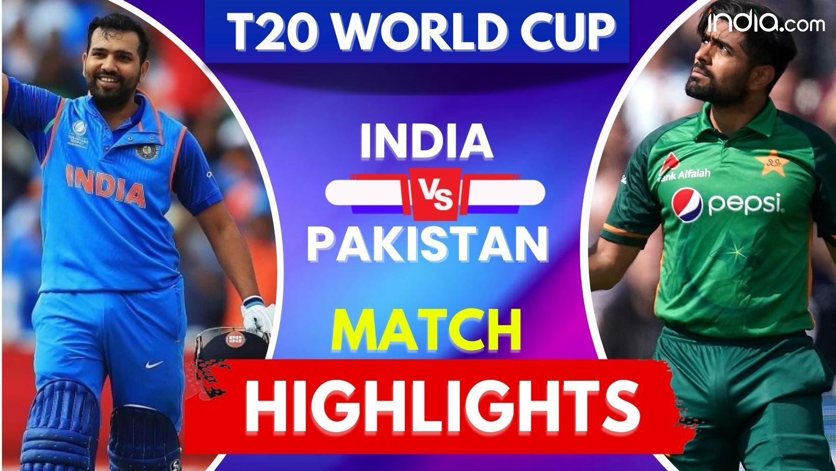 India Vs Pakistan Highlights T World Cup Jasprit Bumrah Shines As Ind Beat Pak By