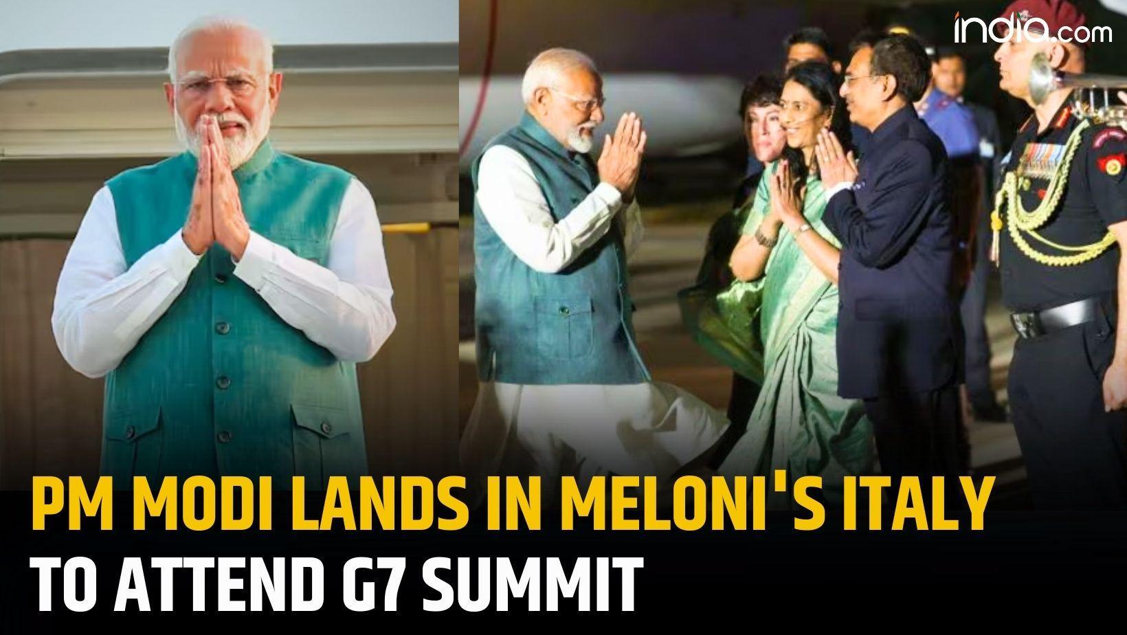 G7 Summit: PM Modi lands in Italy, to meet several heads of states ...