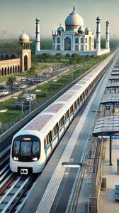 How Agra City Metro Looks After 100 Years – Check AI images