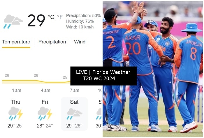 LIVE UPDATES | Florida Weather, T20 WC 2024: Washout on CARDS!