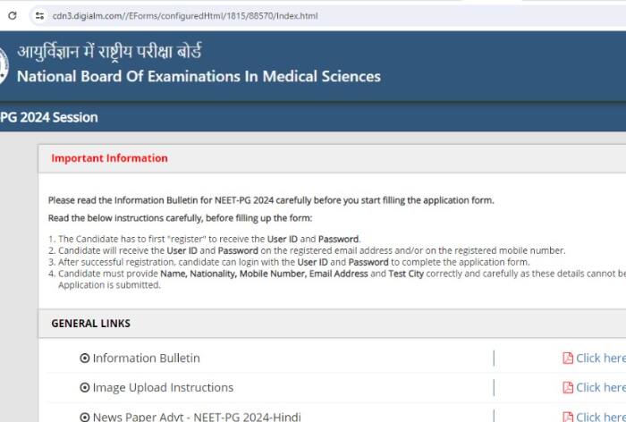 NEET PG 2024 Exam in 21 Days; Admit Card To Release Soon at natboard.edu.in