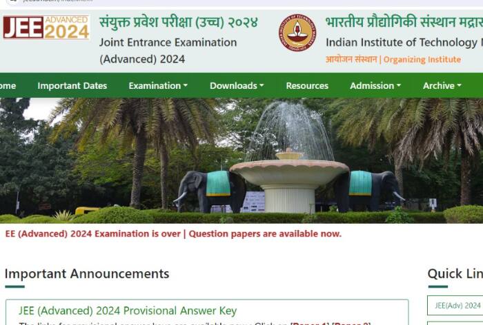 JEE Advanced 2024 Answer Key Challenge Window Closes Today; Final Answer Key on June 9