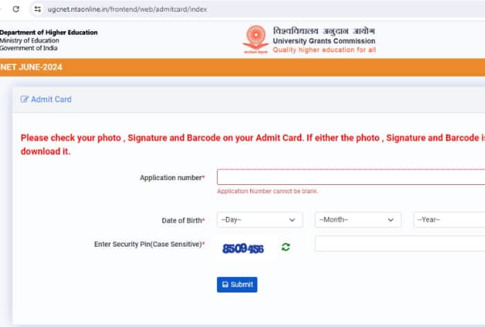 UGC NET June 2024 Admit Card Out at ugcnet.nta.ac.in; Direct Link, Exam ...