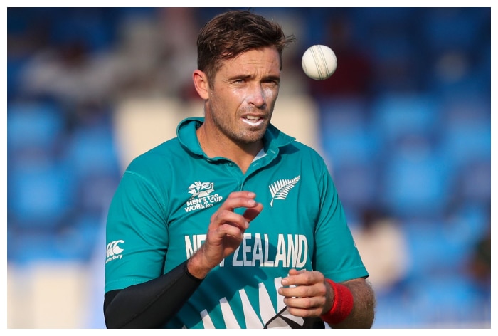 T20 World Cup New Zealands Tim Southee Reprimanded For Smashing Hand Sanitiser Near Dressing Room