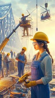 How Howrah Bridge Looked During Construction - Check AI Images