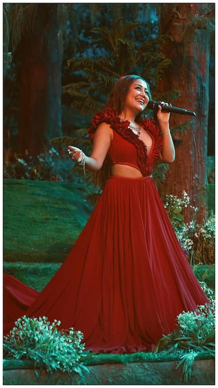 sachin and babi light blue dress Neha Kakkar Inspired Outfits Newly Wed Brides Need To Have In Their Closet main image 0