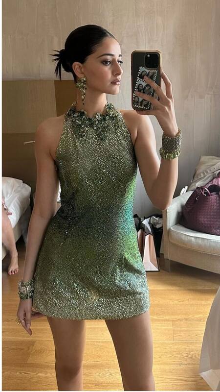 Ananya Panday Sparkles Like a Sky Lit Up With Stars in Crystallised Mini Dress Ananya Panday Sparkles Like a Sky Lit Up With Stars in Crystallised Mini Dress