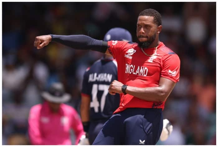 Chris Jordan, Chris Jordan hattrick, Chris Jordan hattrick in T20 World Cup 2024, Chris Jordan T20I hattrick, Chris Jordan hattrick vs USA, England vs West Indies, ENG vs USA, England vs USA in T20 World Cup 2024,