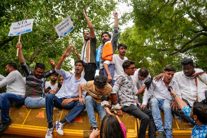 Congress's Student Wing NSUI's Activists Storm NTA Building, Lock From Inside; Video Emerges