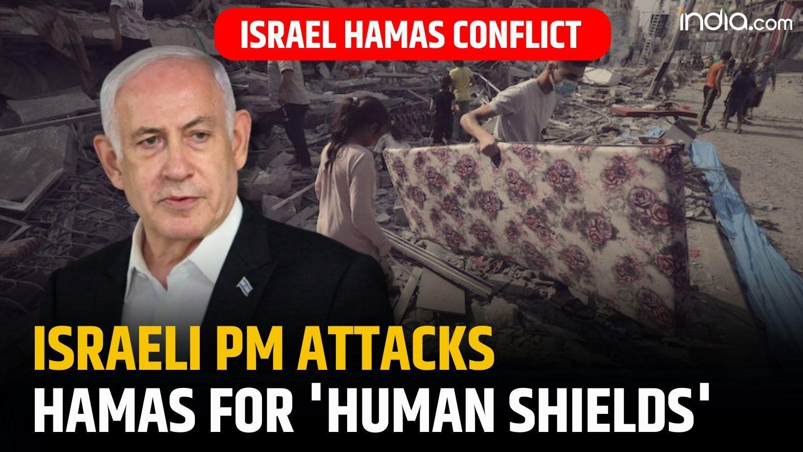 Israeli PM attacks Hamas for using Palestinian civilians as human shields during US Congress Address