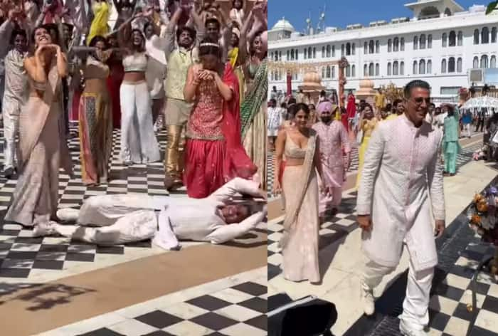 Akshay Kumar Performs 'Nagin Dance' In Between 'Hauli Hauli’ Song Shoot From 'Khel Khel Mein' - Watch Hilarious Video