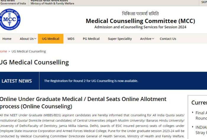 NEET UG 2024 LIVE: MCC to Release NEET Counselling Dates at mcc.nic.in(Soon); Registration Link