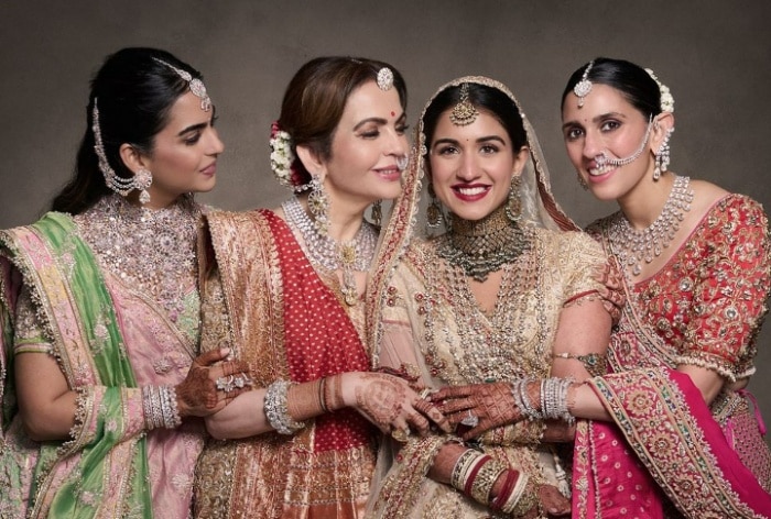 Isha Ambani, Nita Ambani, Radhika Merchant and Shloka Mehta