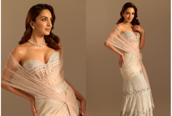 Kiara Advani's Pre-Draped Concept Saree Gives Us an Instant 90s Flashback- Check Price!