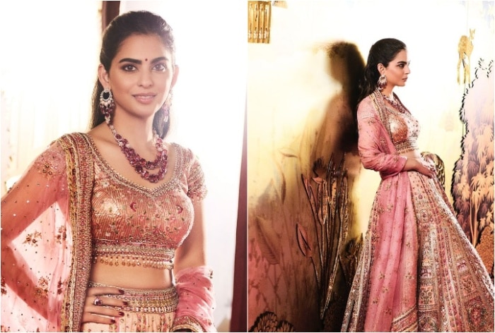 Isha Ambani Serves a Mic-Drop Ethnic Moment in Gulabi Tarun Tahiliani Lehenga at Anant Ambani-Radhika Merchant’s Pre-Wedding- Pics