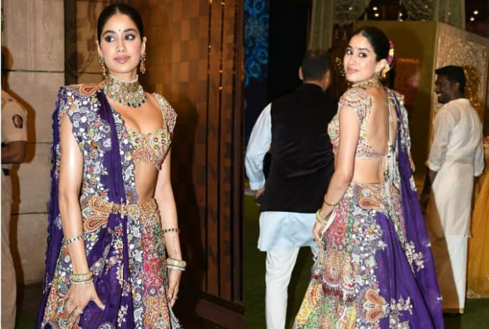 Janhvi Kapoor slays traditional Gujarati lehenga For Anant-Radhika's mehendi