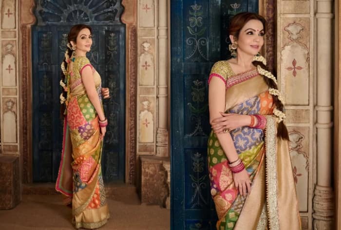 Nita Ambani Radiates Timeless Elegance in MM's Rare Rangkat Saree With 28 Chauk Jaal And Delicate Motifs- Pics