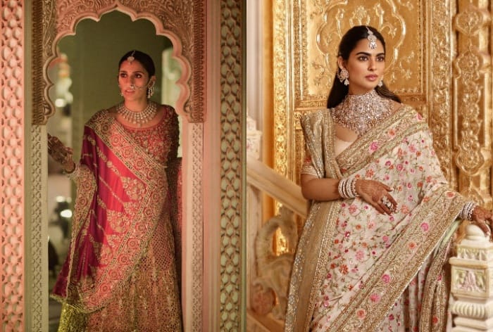 Shloka Mehta Restyles Her Wedding Lehenga While Isha Ambani's Silk Saree is an Ode to Anant-Radhika - PICS