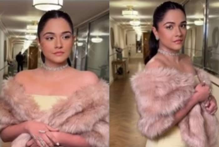 All That Shimmers is Bride's Sister Anjali Merchant in Rs 21k Yellow Strapless Dress For Anant Ambani-Radhika Merchant's London Theme Gala- Pics