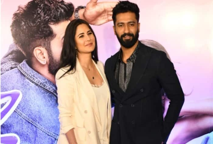 Katrina Kaif in Rs 65K Lace Maxi Dress And Blazer Shells Boss Lady Vibes at Bad Newz Premier- PICS