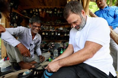 Cobbler In Sultanpur Receives 'Surprise Gift' From Rahul Gandhi