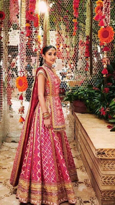 Radhika Merchant Dazzles in Manish Malhotra Outfit at Mameru Ceremony
