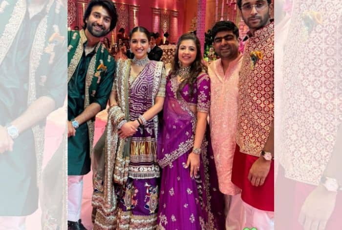 Radhika merchant, Radhika merchant anant ambani wedding, Radhika merchant purple lehenga, Radhika merchant shrinath motif, Radhika merchant garba night, kokilaben ambani