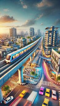 AI Imagines Pune After Metro Rail Runs In City