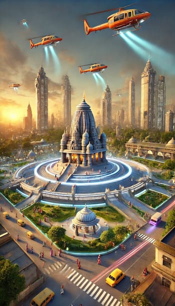 How Mumbai’s Siddhivinayak Temple Looks After 100 Years- AI Imagines