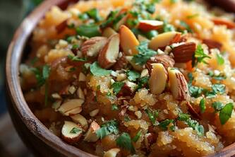 Quick Recipe For Badam Ka Halwa With Milk