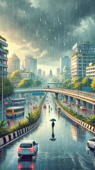 How Bengaluru City Looks During Heavy Rains - AI Images