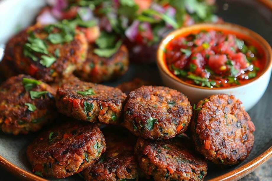 Try This No-Sugar Anardana Chutney Recipe With Homemade Falafel Patties