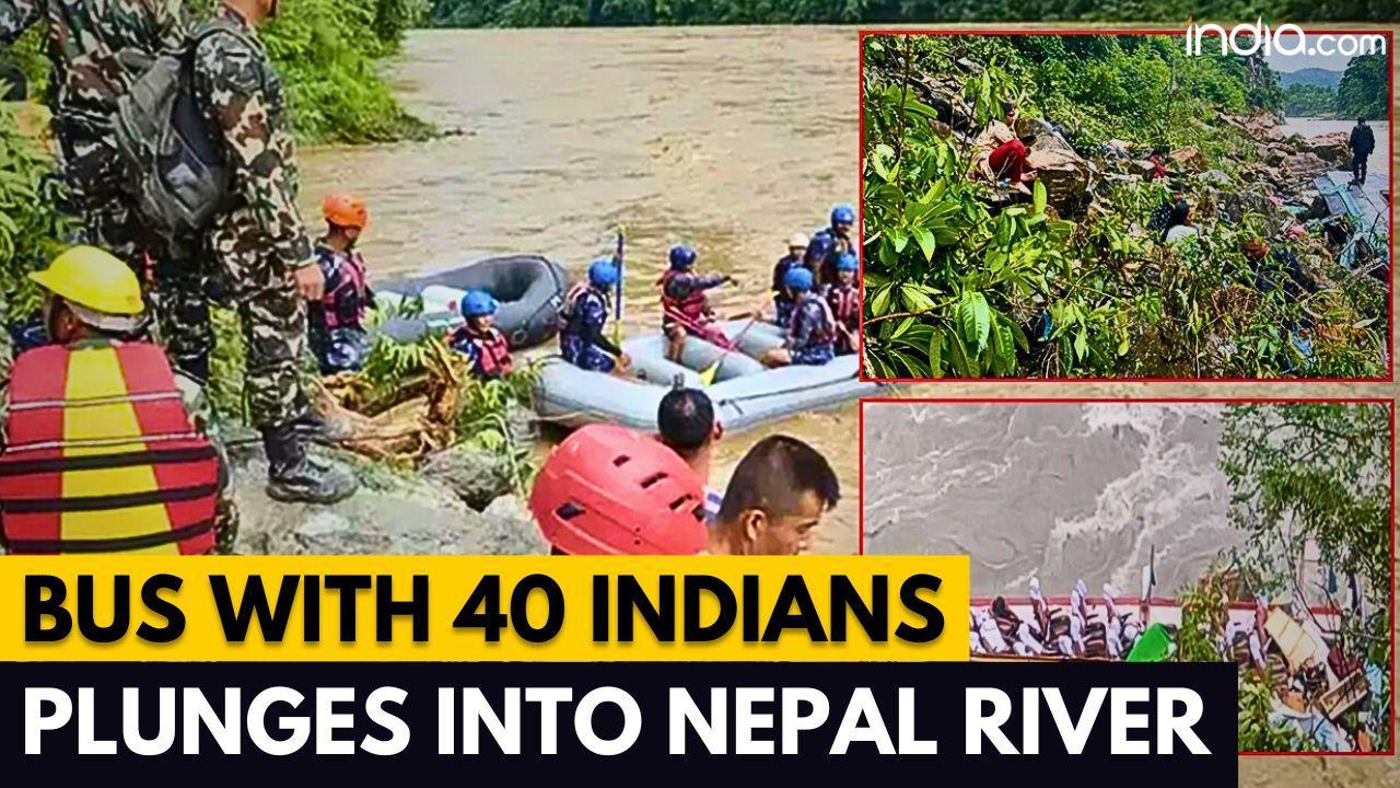 Nepal Bus Accident : Indian Bus Carrying 40 Passengers Plunges Into ...