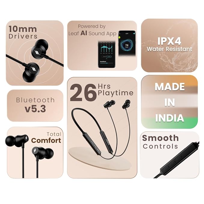 Leaf Rush X168 In-Ear Bluetooth Headphones