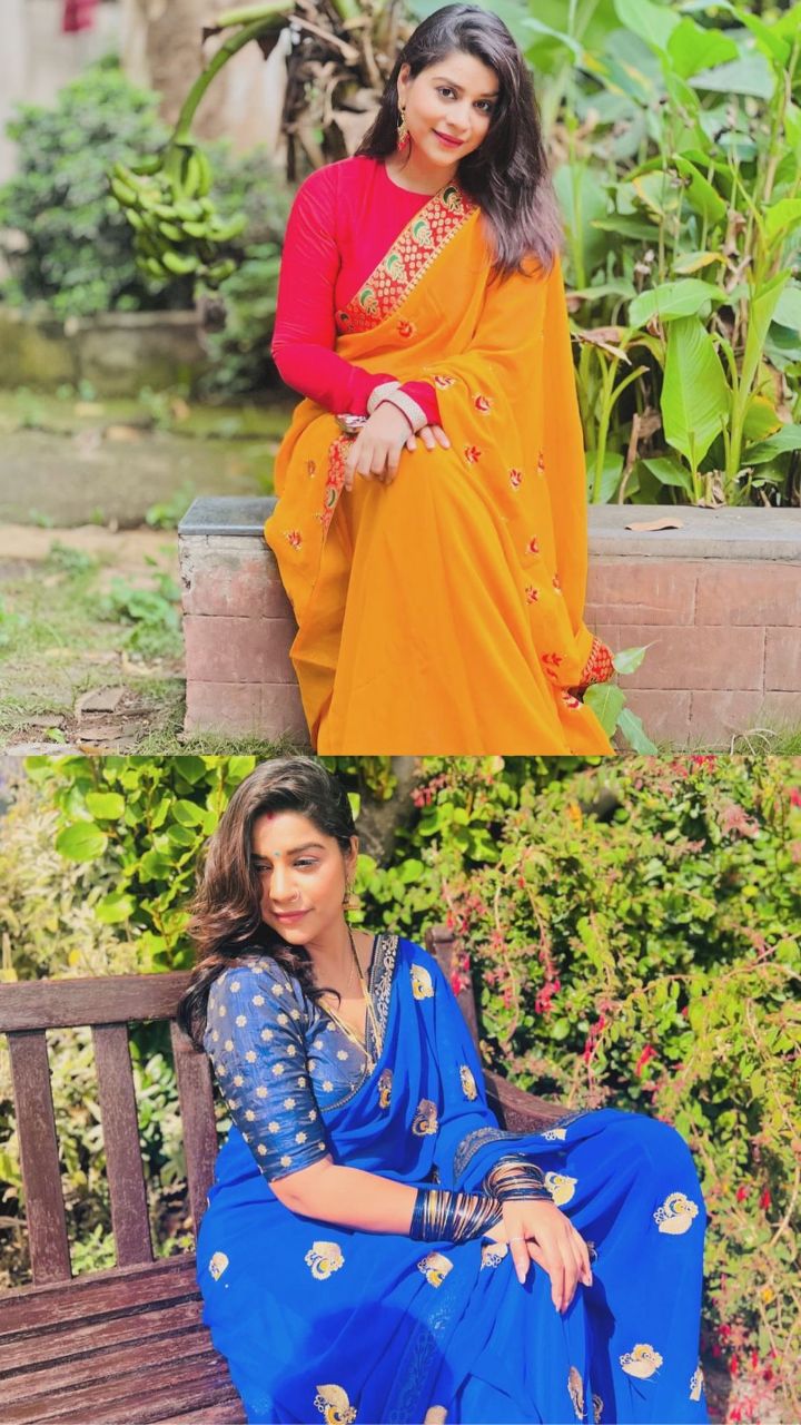 Bhojpuri Actress Anara Gupta-Approved 8 Sarees to Exude Elegance