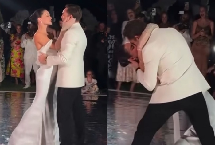 Amy Jackson-Ed Westwick’s first dance as Mr. & Mrs. is nothing short of a romantic dream. WATCH