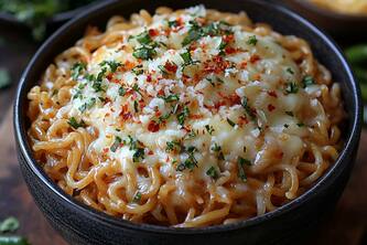 Transform Your Maggi Noodles Into A Cheesy Garlic Delight