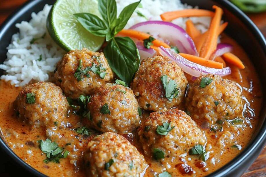 Craving Authentic Thai Flavors Try This Chicken Meatball Curry Recipe Now